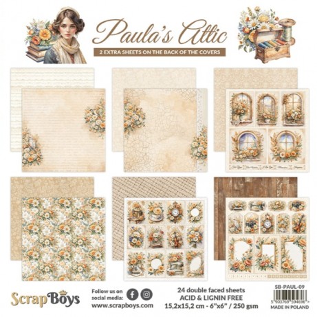 Дизайнерска хартия Paula`s Attic на ScrapBoys